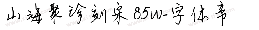 山海聚珍刻宋 85W字体转换